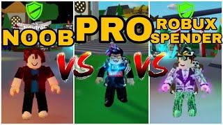 NOOB vs PRO vs ROBUX SPENDER in Roblox Ninja Legends