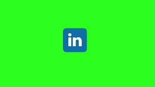 Linkedin Icon - Logo Animated | Green Screen | Free Download