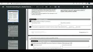 How To Fill Financial Undertaking for a Student INZ 1014 Form For Study In New Zealand Step By Step