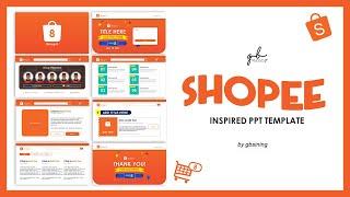 FREE Shopee inspired PPT Template | Creative PowerPoint Template Ideas for School Presentations