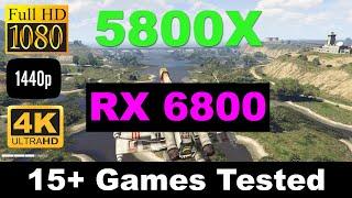 AMD RX 6800 Benchmarks 1080p, 1440p, 4K HD with  Ryzen 5800X 14 Best PC Games Tested Valhalla, SOTR