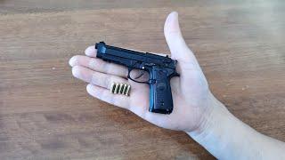 Alloy Empire Beretta M92a1 Toy Gun Unboxing 2023 - Mini Shell Ejection Pistol in 1:2 Scale