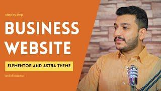 How to design a Wordpress Website with Elementor and Astra - Free Resources - Elementor Containers