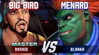 SF6 ▰ BIG BIRD (Rashid) vs MENARD (Blanka) ▰ High Level Gameplay