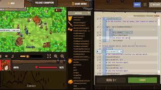 CodeCombat. Python solution.  Village Champion