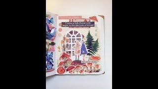 Mini-Journal With Me | Mushroom/Cottagecore Spread | ASMR #shorts #journalwithme #asmr #minijournal