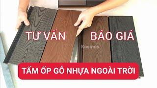 Tư vấn báo giá tấm ốp gỗ nhựa ngoài trời