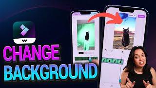 How to change video background to put your cat anywhere | FilmoraGo Mobile Editing Tutorial