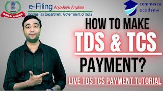 TDS & TCS Challan  Payment | TDS/TCS Payment kese kare | Income Tax Return @AcademyCommerce