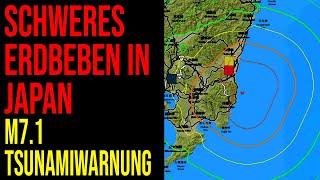 Schweres Erdbeben in Japan - Tsunami-Warnung