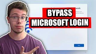 How To Bypass Microsoft Account Login Windows 11 (2025)