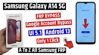 All Samsung Devices Frp Bypass | Only 1 Click | Latest UI 5.1 | Android 13