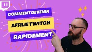 Comment devenir affilié Twitch rapidement !!! @StreamRunners