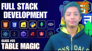 HTML Table Padding & Spacing Magic {Full Stack Web Development Full Course From Scratch} Class #65