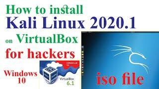 How to install Kali Linux 2020.1 on VirtualBox | install Kali Linux 2020 | Kali Linux on windows 10