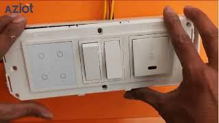 Aziot 4 Touch Smart Switch Installation | Modular Touch Switch Installation