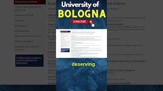 University of Bologna| Admission Requirements| Scholarships And Program Fee 2024| #freestudy