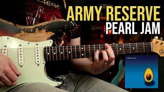 Pearl Jam "Army Reserve" Guitar Lesson with Tab