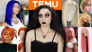 TRYING HUMAN HAIR WIGS FROM TEMU- AND ONE SYNTHETIC ONE 