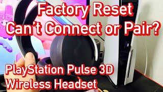 Playstation Pulse 3D Headset: How to Factory Reset (Won't Connect or Pair?) FIXED!