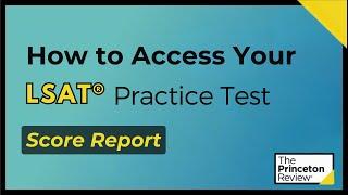 LSAT - How To Access Your Score Report From A Practice Test