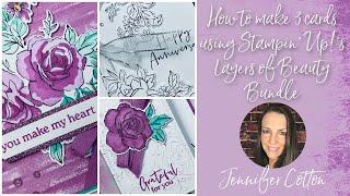 Learn how to use the Layers of Beauty Bundle and Decorative Masks by Stampin' Up!