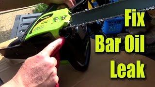 Fixing Poulan Chainsaw Bar Oil Leak - Gurubrew CRF