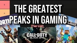 The Greatest PEAKS in Gaming History! (Tier List)