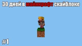 Я провёл 30 дней в Minecraft скайблоке и вот что из этого получилось