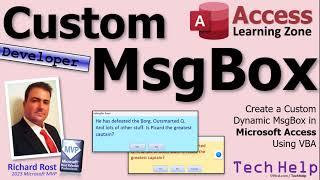 Create a Custom Dynamic MsgBox in Microsoft Access Using VBA. Part 1: Dialog Forms
