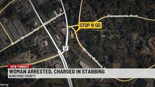 Woman stabbed in the face at Buncombe Co. gas station