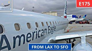 [4K] TRIP REPORT | From LAX to SFO with American Airlines! | Embraer 175 | Los Angeles-San Francisco