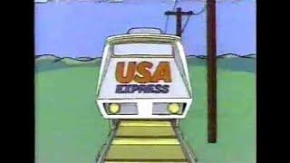 USA Cartoon Express with bumpers, commercials | 80's