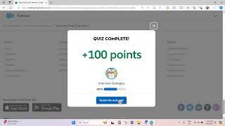 Interview Strategies || Trailhead quiz answer