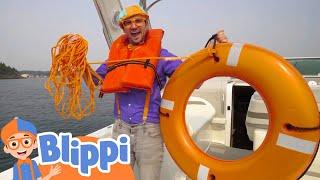Blippi Explores Boats For Kids | Educational Videos For Children