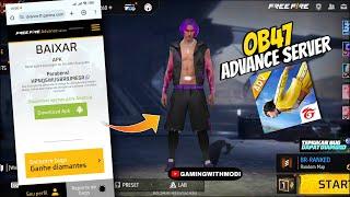 Ob47 Advance Server Registration  | Ob47 new character Free Fire | ff advance server |