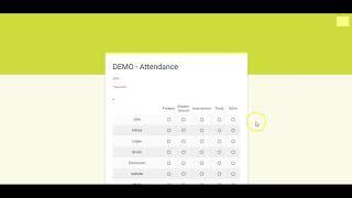 Creating Attendance Record on Google Forms