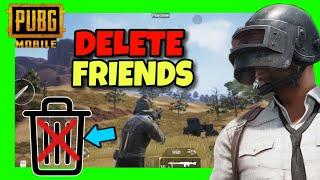 How To DELETE FRIENDS In PUBG Mobile  2024 Full Guide - ELIMINATE Friends Easily in PUBG Mobile