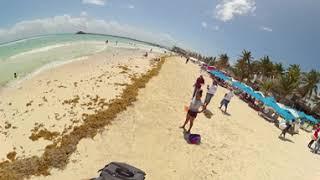 8K 360 VIDEO YOU'VE NEVER SEEN PLAYA DEL CARMEN LIKE THIS | Walking Tour in 360° of freedom Mex 2021