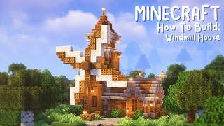 Minecraft - How to Build a Windmill Survival House (1.20)