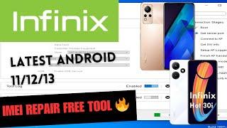 Infinix All android 10/11/12/13 imei repair with free tools 