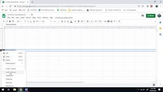 How To Insert or Delete Rows In Google Sheet