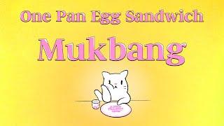 Cats & Soup : Cat's Egg Sandwich Cooking & Mukbang ️