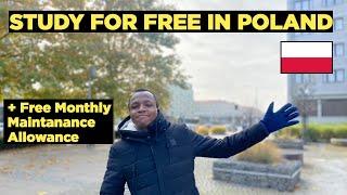 How I got a Fully-Funded Scholarship to Study in Poland | Free Monthly Allowance | Study in Poland