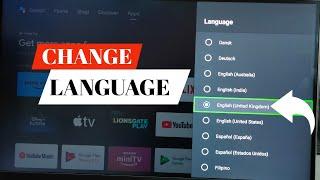 How to Change Language in ACER Android Smart TV