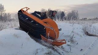 Снегоход буран с новой подвеской ! Обкатка