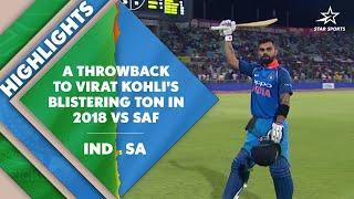 Virat Kohli Ton Highlights Team India's Smashing Run Chase against SAF in 2018