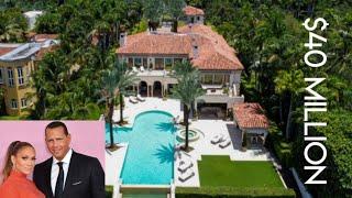 Inside Jennifer Lopez & Alex Rodriguez $40 Million Miami house | JLO & Alex | HOUSED OF CELEBRITIES