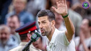 Novak Djokovic's Fiery On-court Interview After Holger Rune Win | Fourth Round | Wimbledon 2024