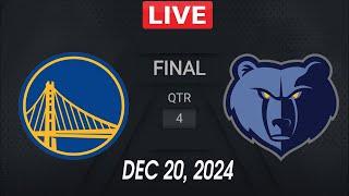 NBA LIVE! Golden State Warriors vs Memphis Grizzlies | December 20, 2024 | NBA Season LIVE! 2K25